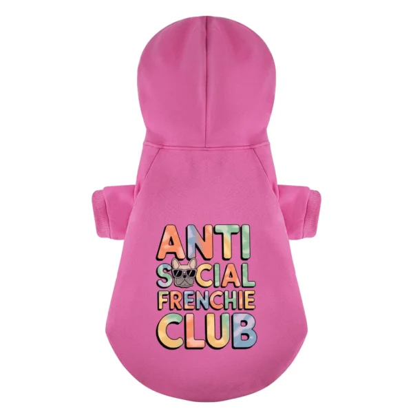Anti Social - Personalized French Bulldog Hoodies with Funny Quotes – Stylish, Cozy, and Premium 100% Cotton - Image 5