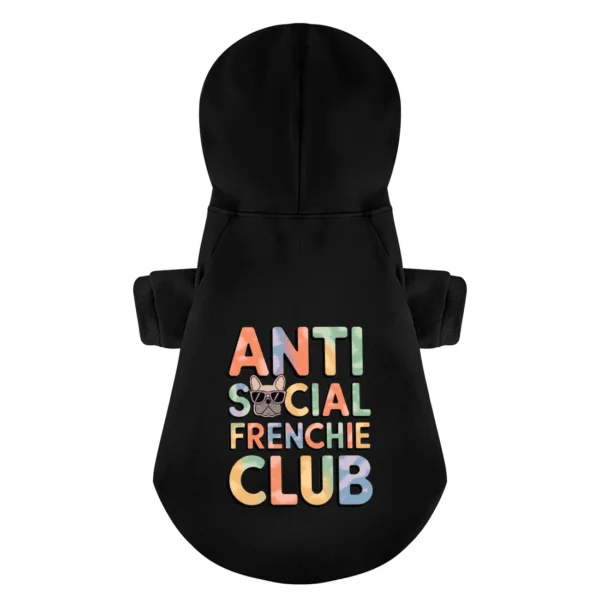Anti Social - Personalized French Bulldog Hoodies with Funny Quotes – Stylish, Cozy, and Premium 100% Cotton - Image 4