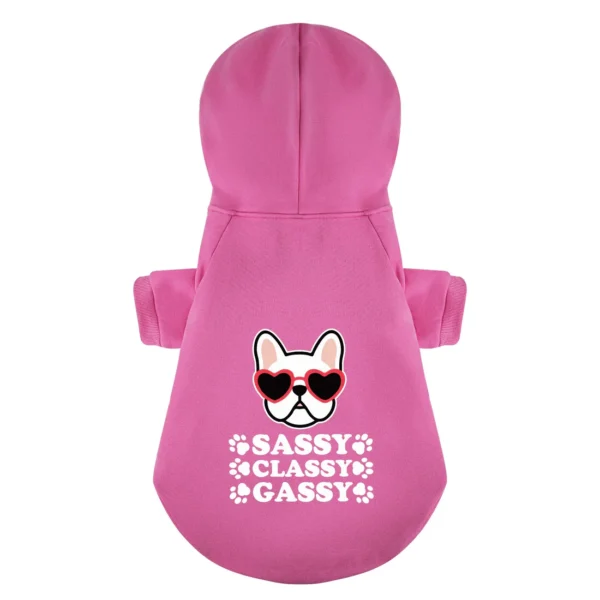 Sassy, classy, gassy - Personalized French Bulldog Hoodies with Funny Quotes – Stylish, Cozy, and Premium 100% Cotton - Image 5