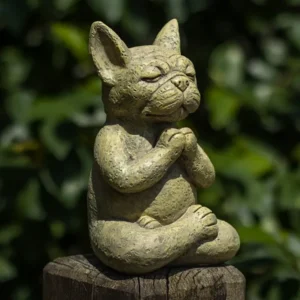 Meditating French Bulldog Statue (W112)